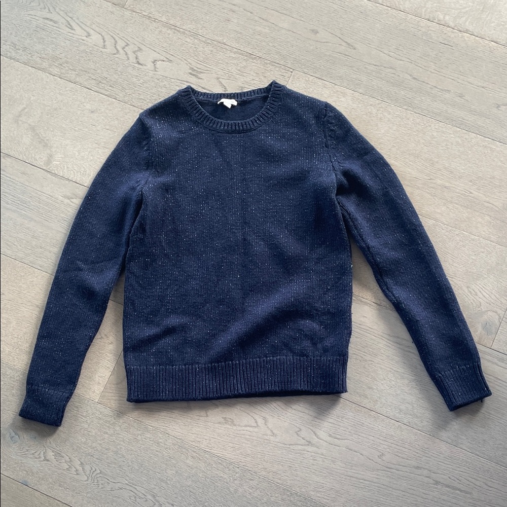 GAP - Navy and Silver Blue Women's Sweater. Sz M tall